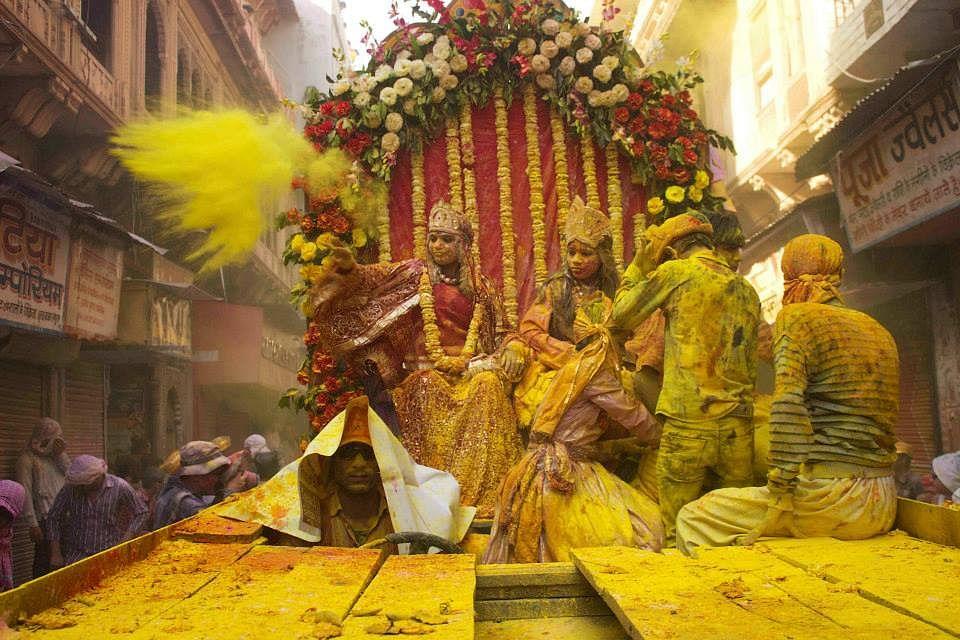 Mathura Holi Procession