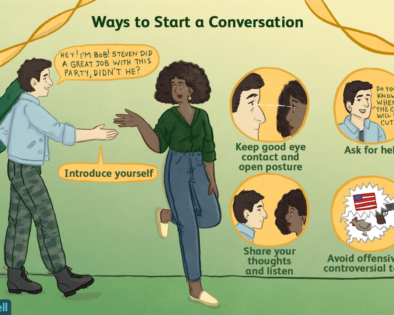 Start doing something. How to start a conversation. Starting a conversation. Ways of conversation. How to start conversation in English.