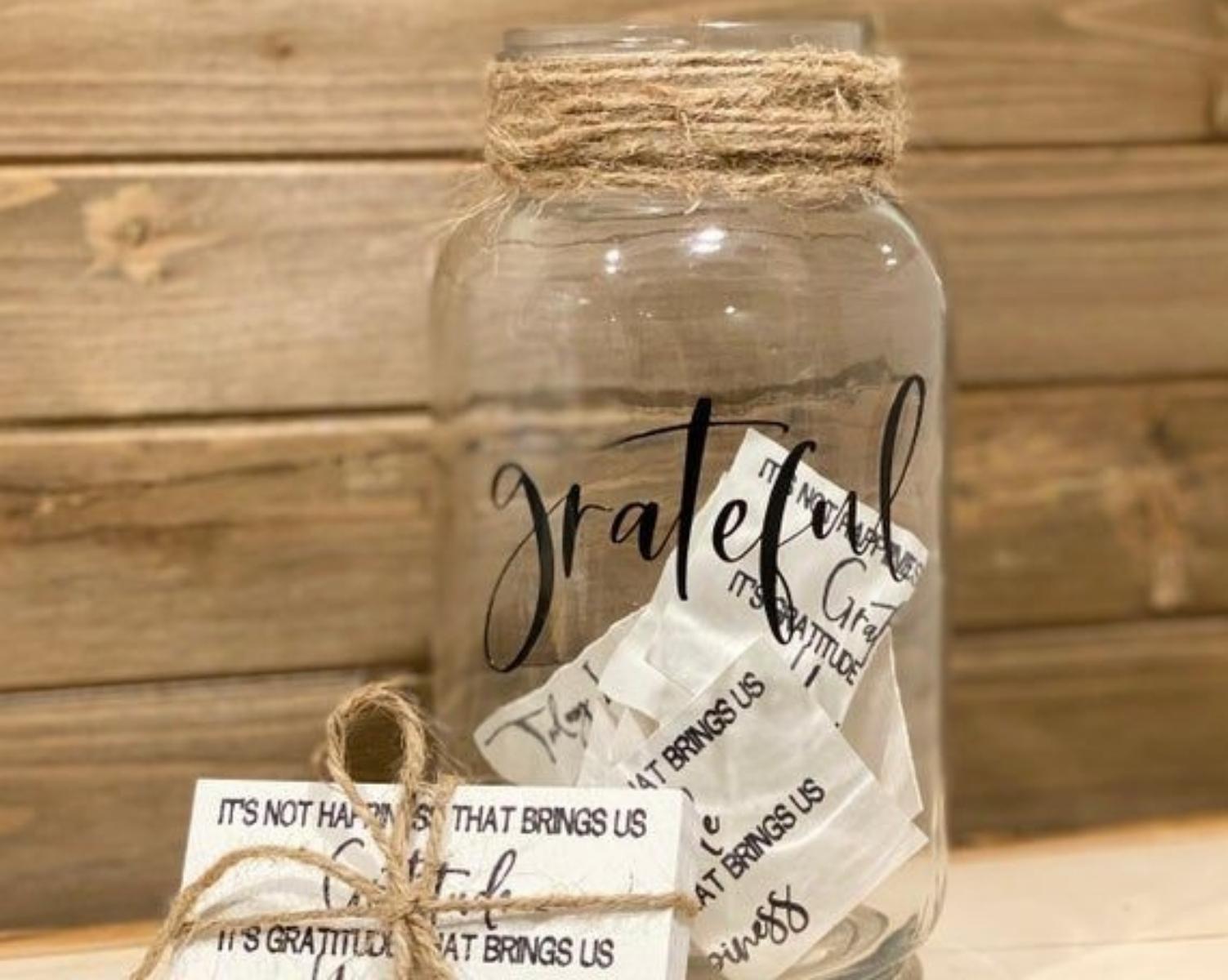 Gratitude jar