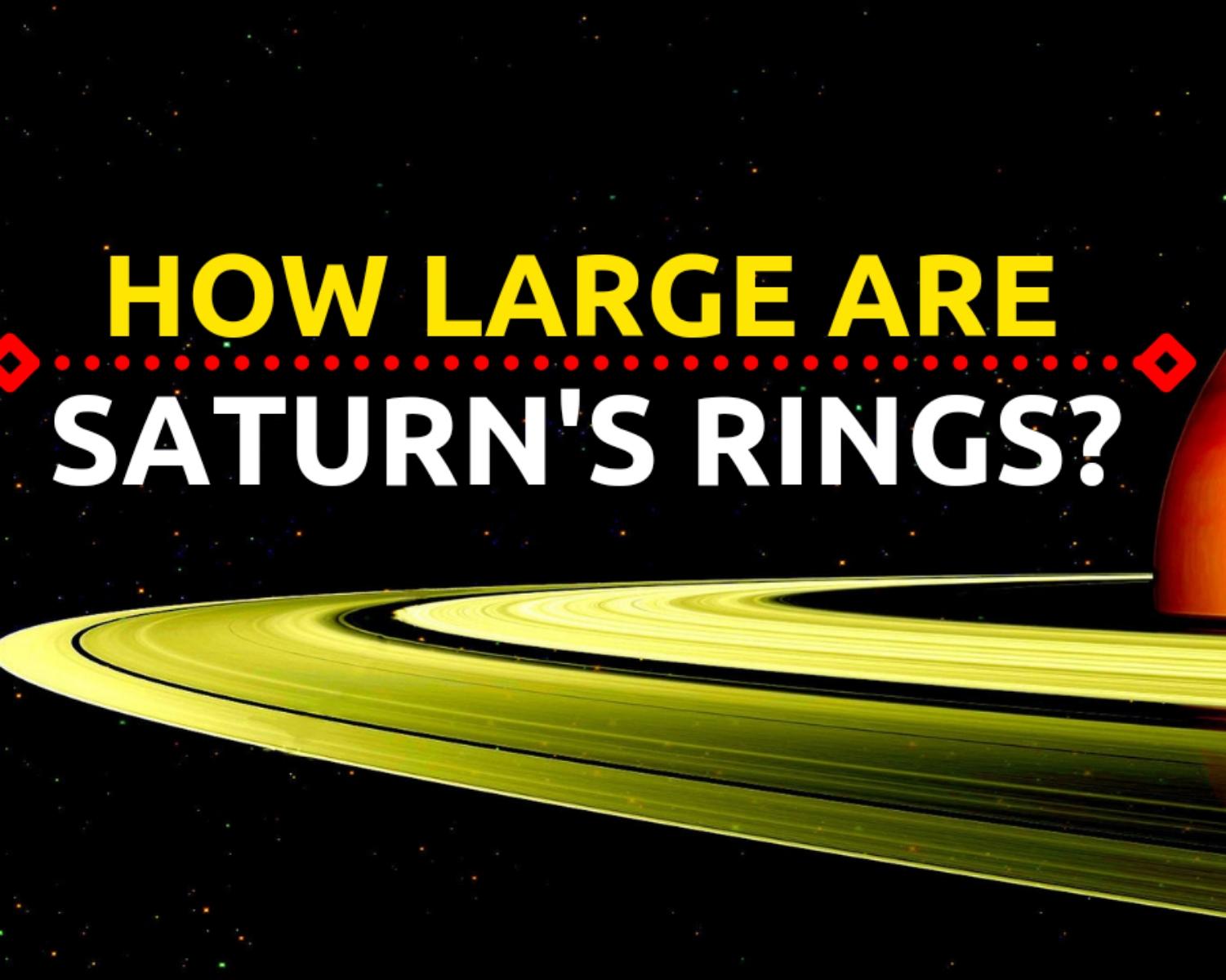 How Large Are Saturn's rings? 