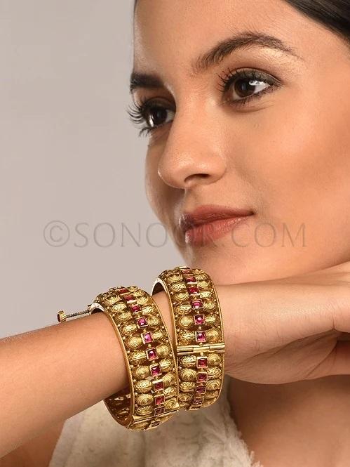 Explore Indian Bangles and Bracelets Online at Sonoor Jewelry Store 