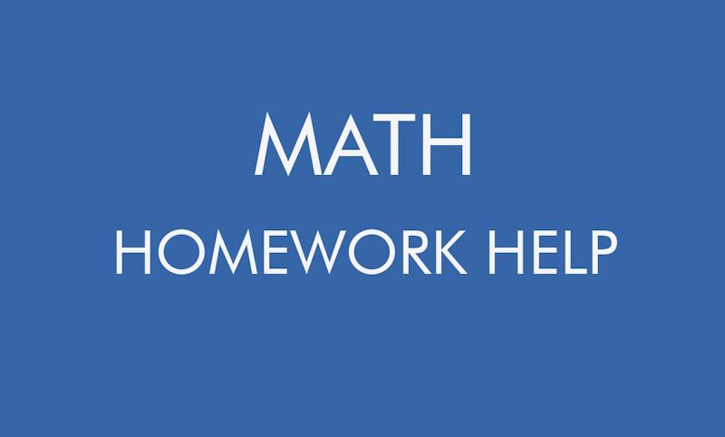 Online Math Homework Help