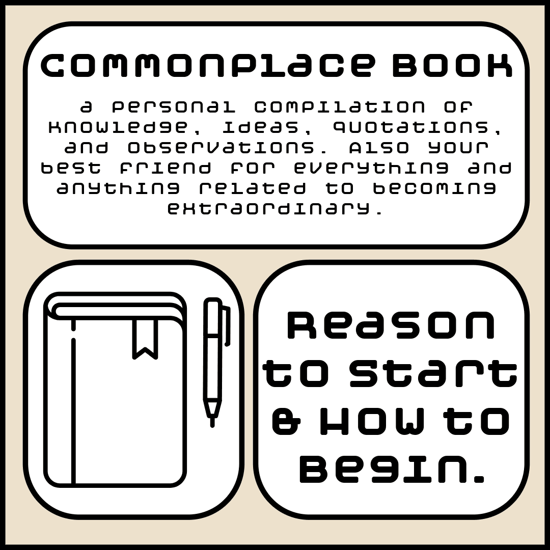 Commonplace Book, Reason to Start and How.