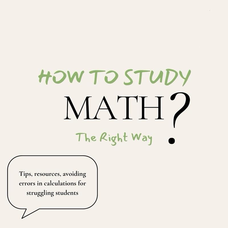 How To Study Math? 