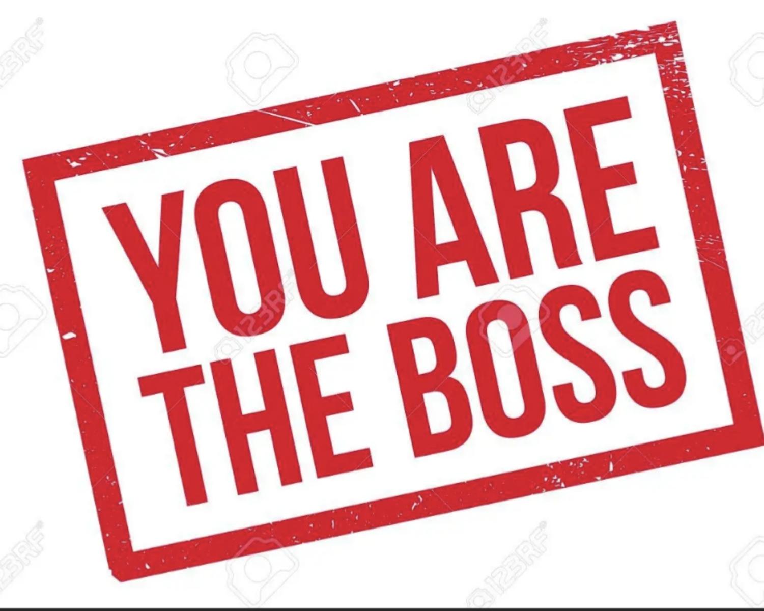 Be the boss of YOU!!