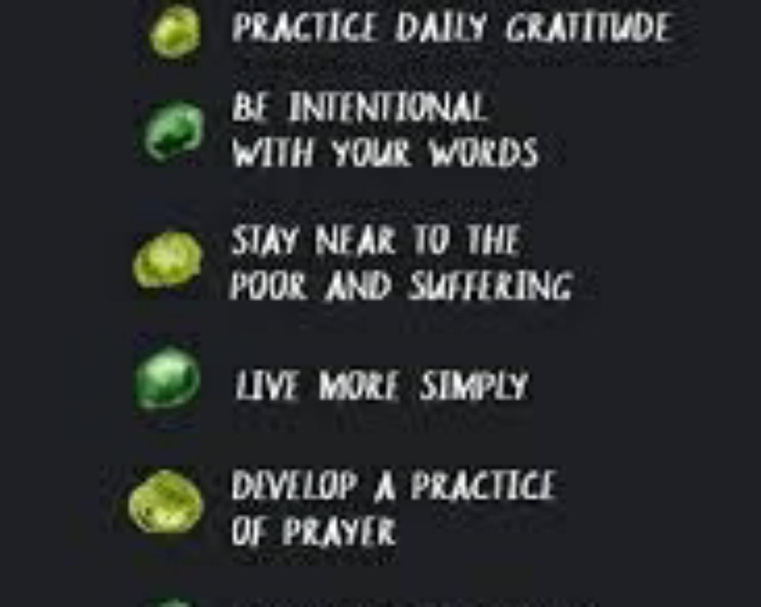 The practice of living purposefully  