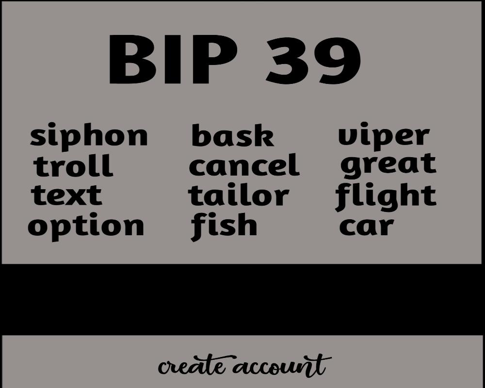 BIP 39 (J22)