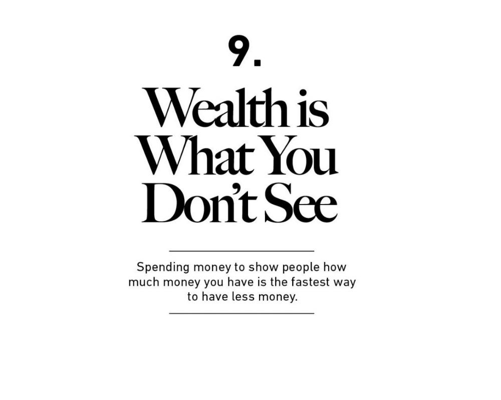 <p>The truth is that wealth is...