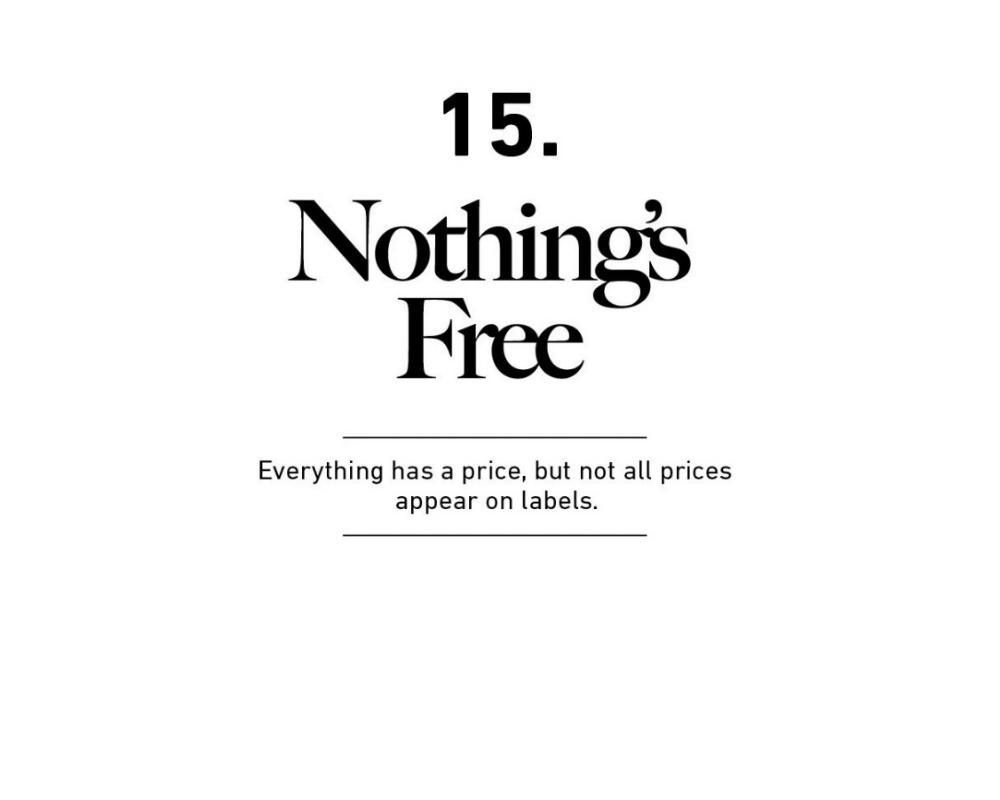 <p>Everything has a price, and...