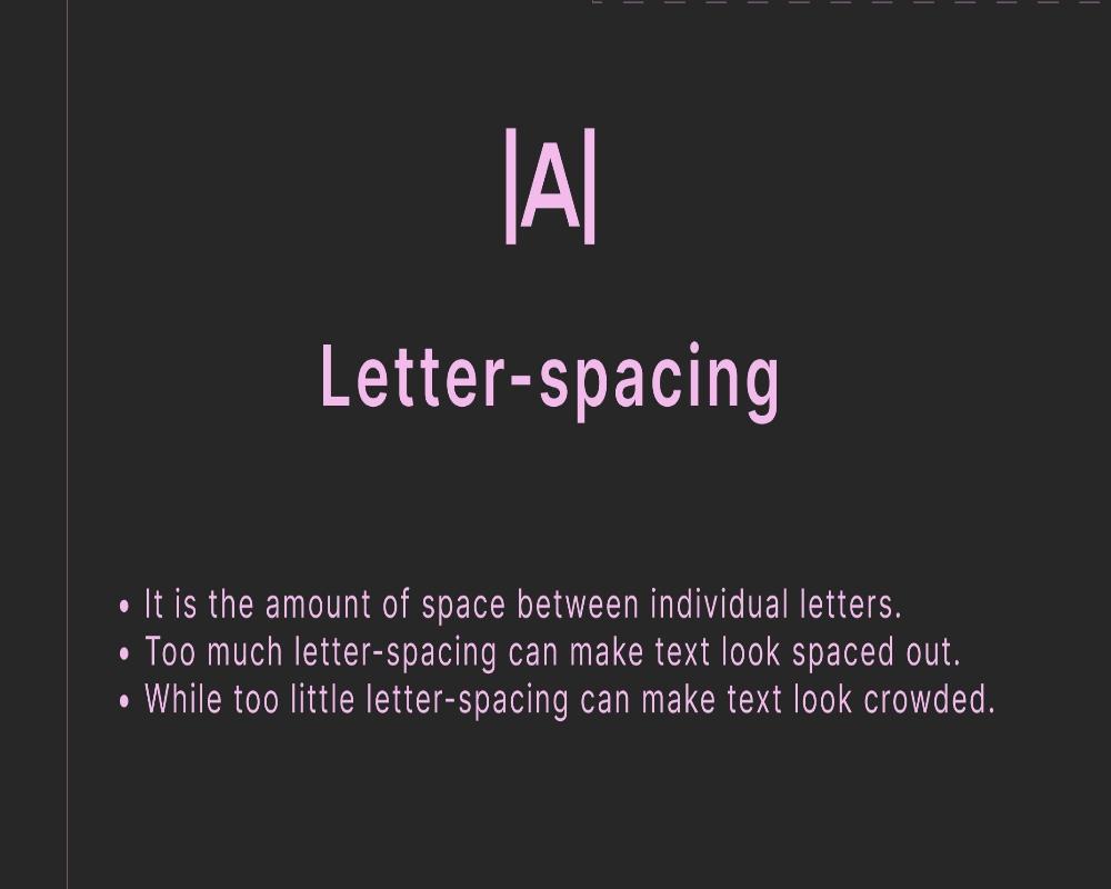 5. Letter Spacing