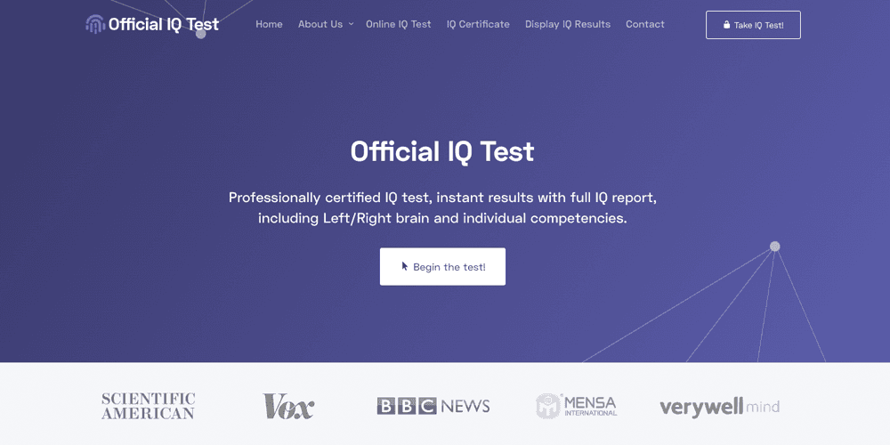 2. Official IQ Test