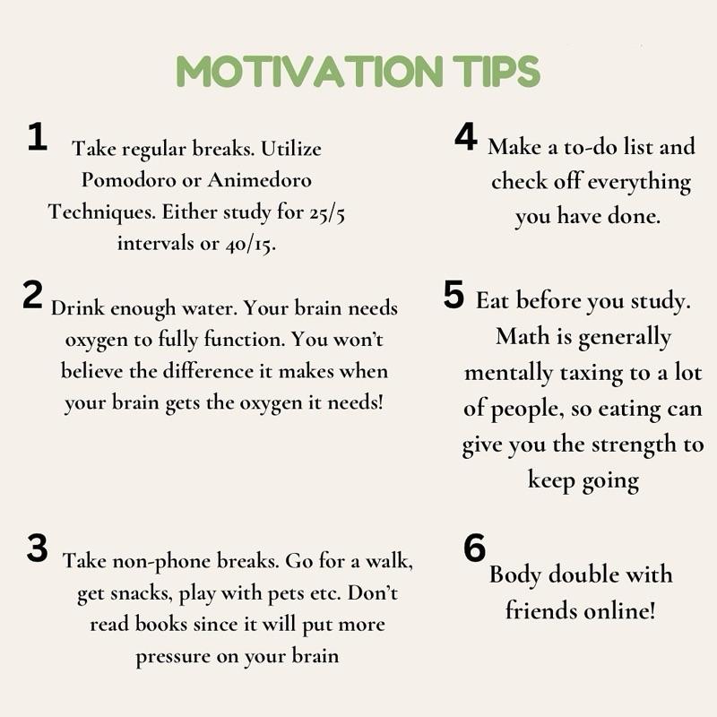 MOTIVATION TIPS