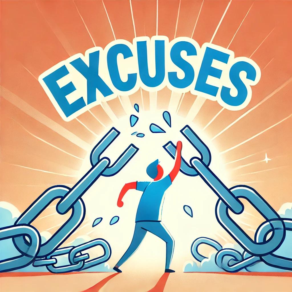 Excuses are highly unhealthy for your goals