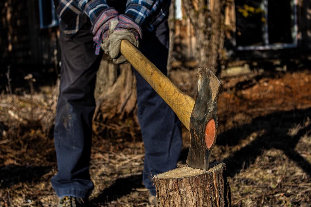 LET’S START WITH THE OBVIOUS, HOW TO CHOP WOOD.