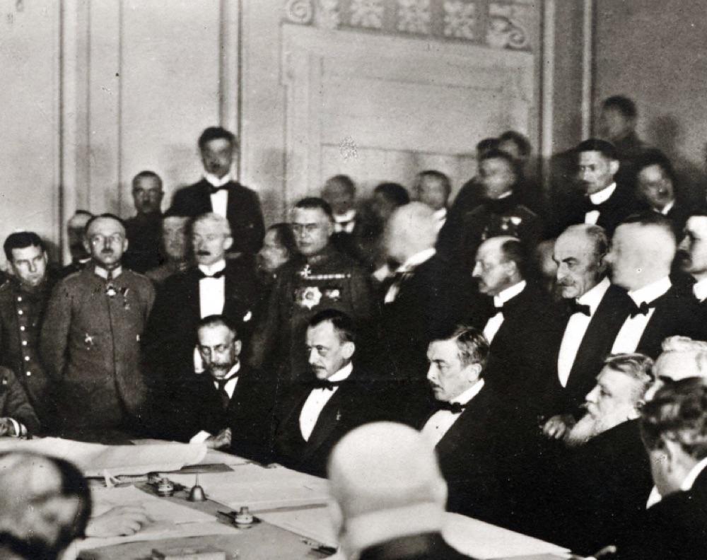 Signing Of The Treaty Of Brest-Litovsk - March 1918