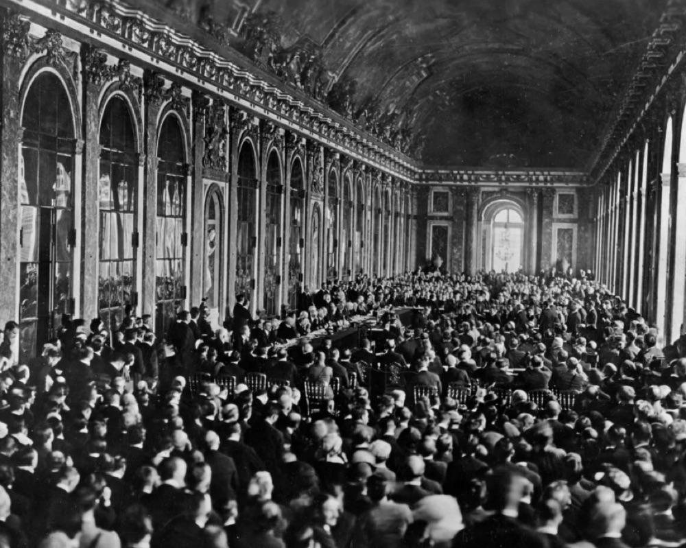 The Signing Of The Treaty Of Versailles - June 1919