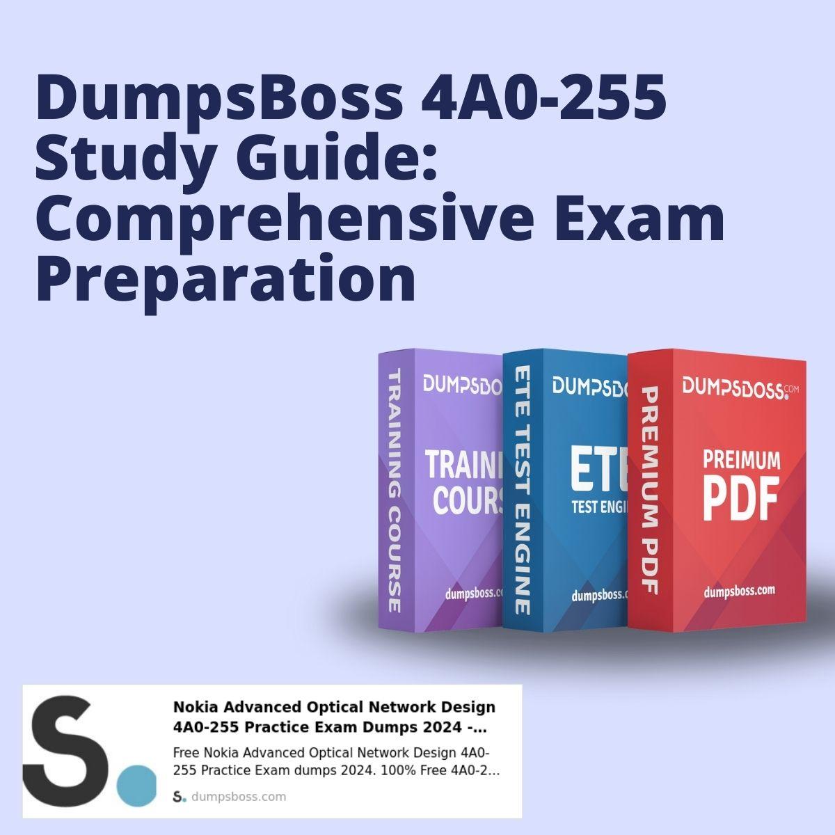 DumpsBoss 4A0-255 Dumps PDF The Right Choice for Exam Success