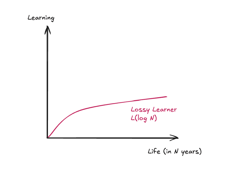 L(log N): The Lossy Learner