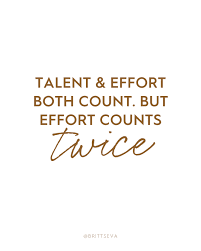 Efforts count twice