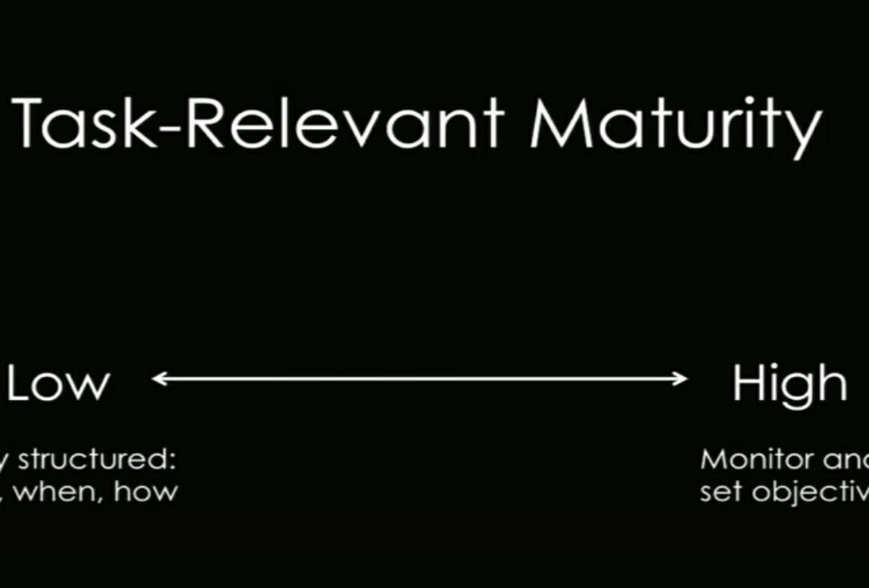 Task-Relevant Maturity