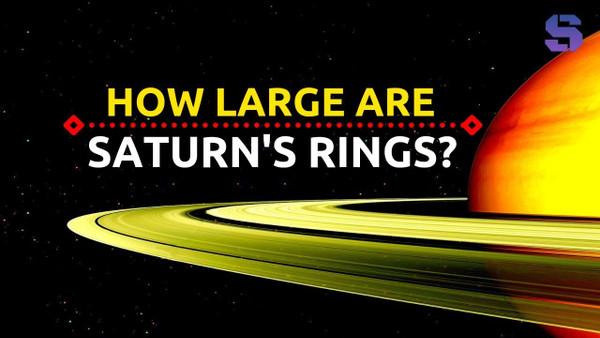 How large are Saturn's rings? #shorts