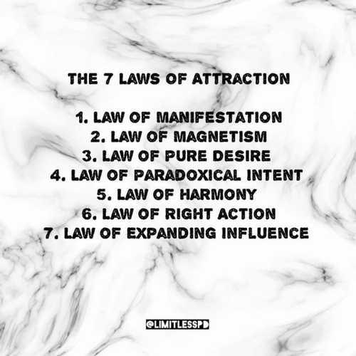 The 7 Laws of Attraction.