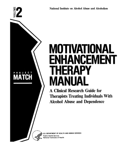 Motivational Enhancement Therapy Manual