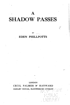 A Shadow Passes