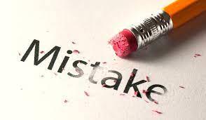 2. Mistakes will happen: