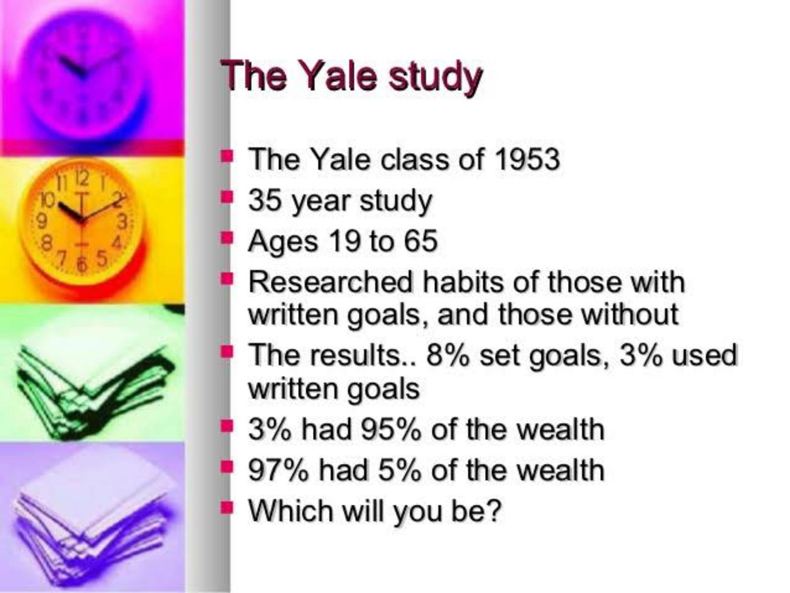 Myth – Goal Setting in Yale