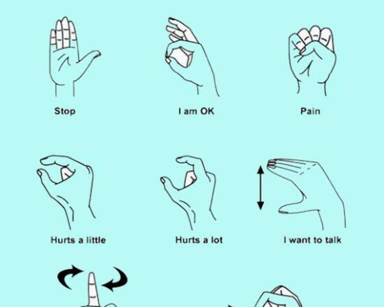 5. Learn to use hand signals 