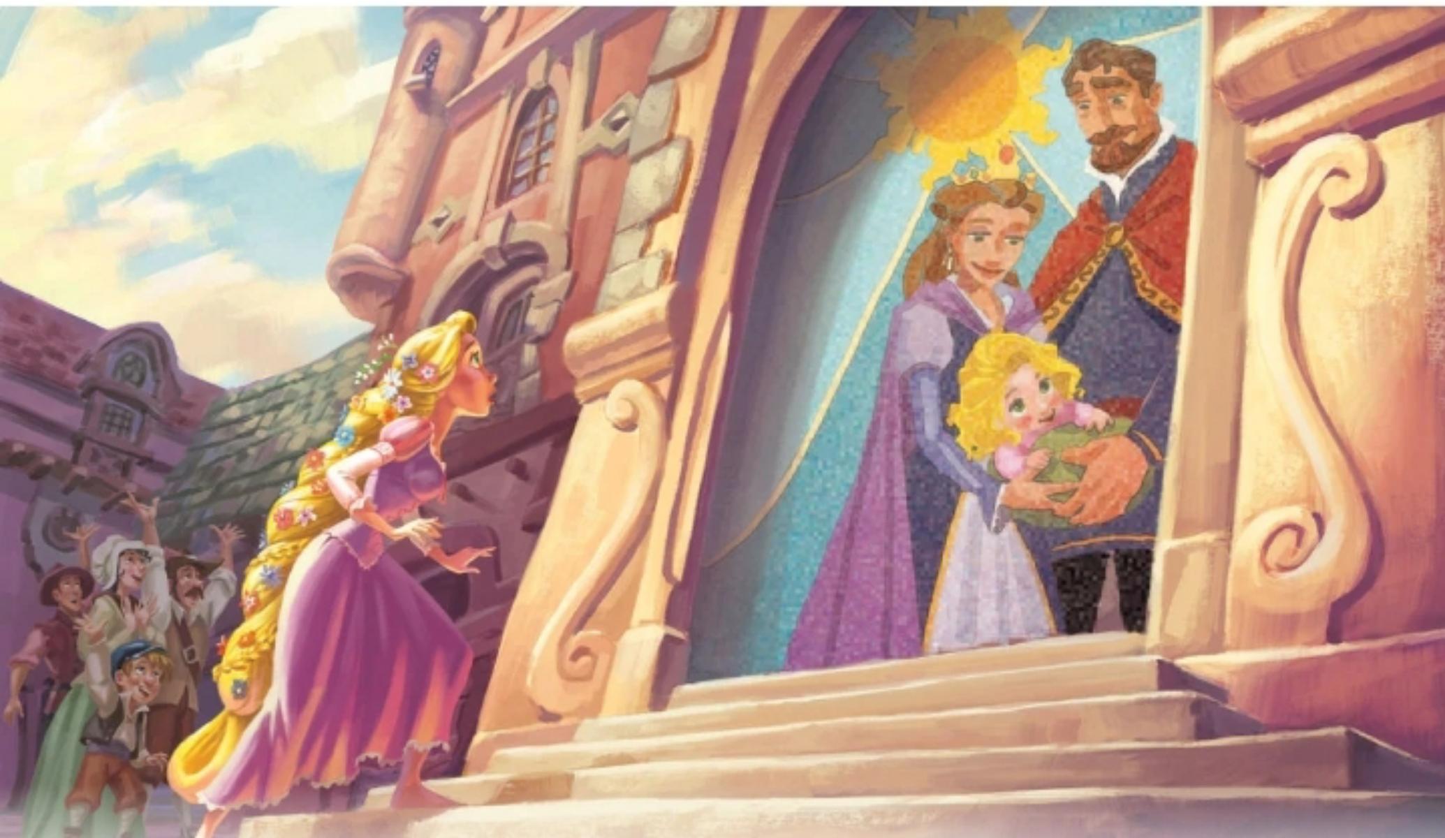 <p>Days passed, and Rapunzel a...