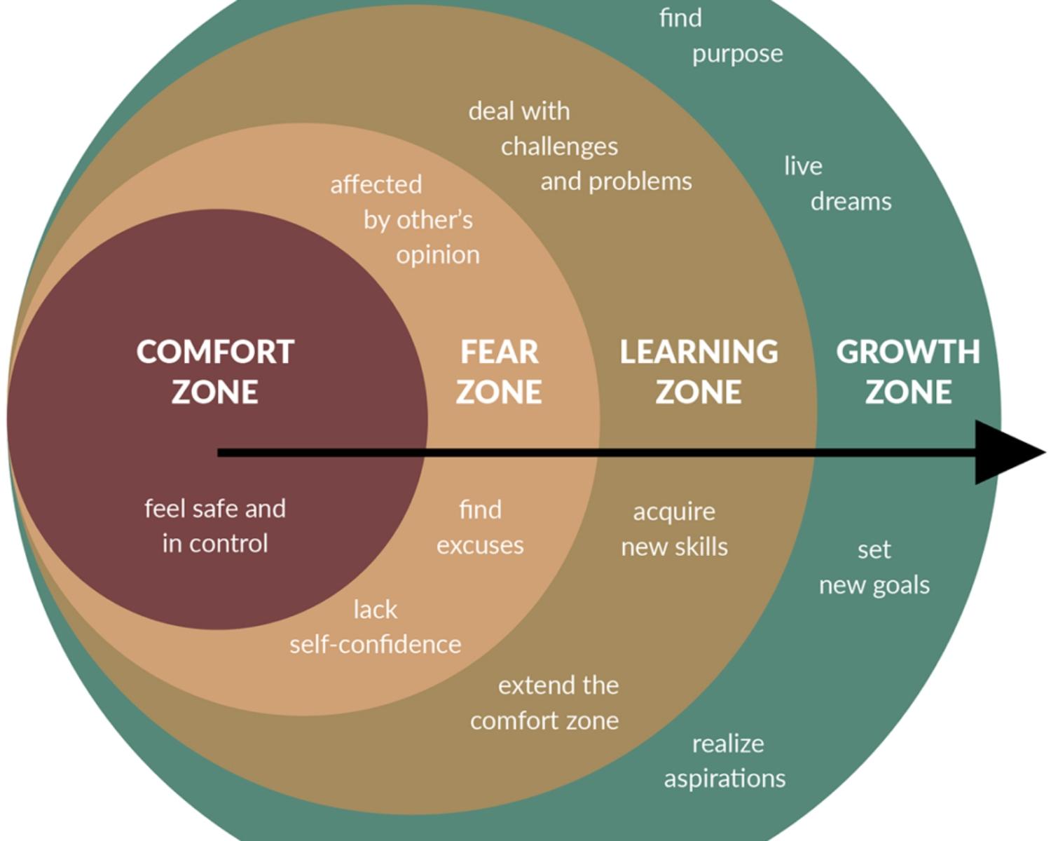 Transitioning from the Comfort Zone to the Growth Zone