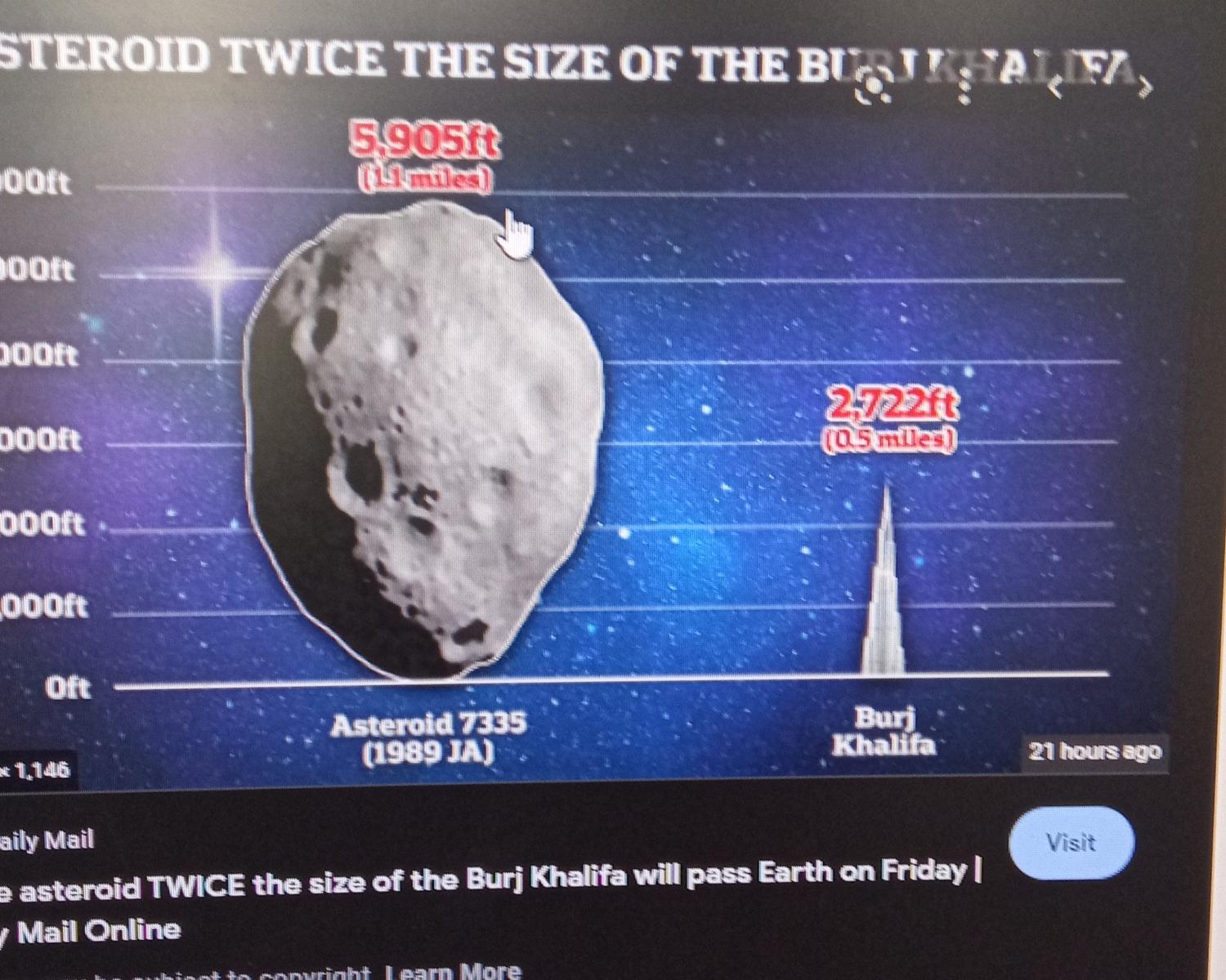 Potentially Hazardous Asteroid Set To Fly By Earth.