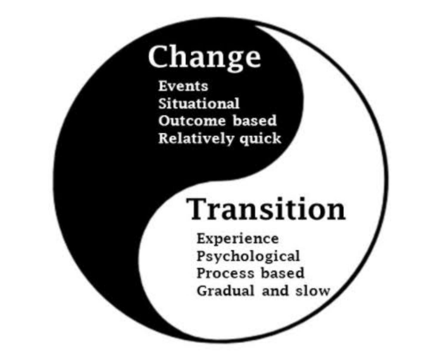 Change vs Transition