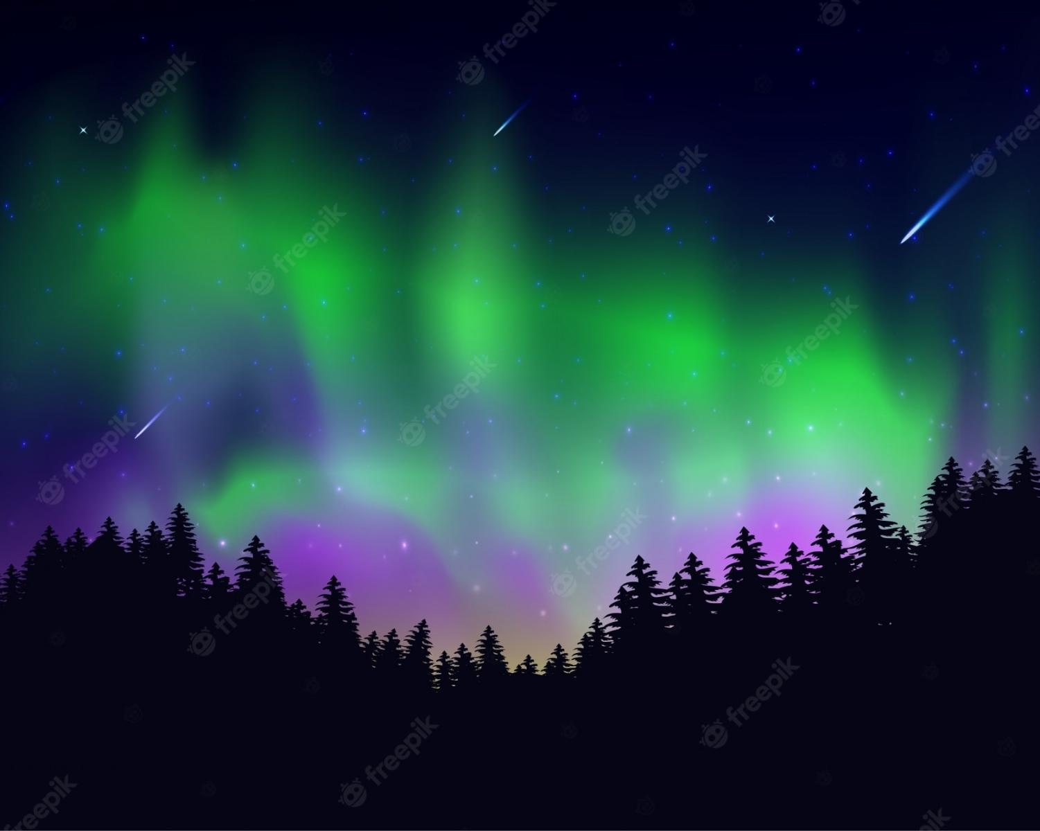 What causes the different colours in the aurora?