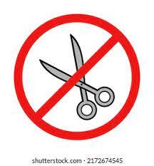 32. Don’t play with scissors.