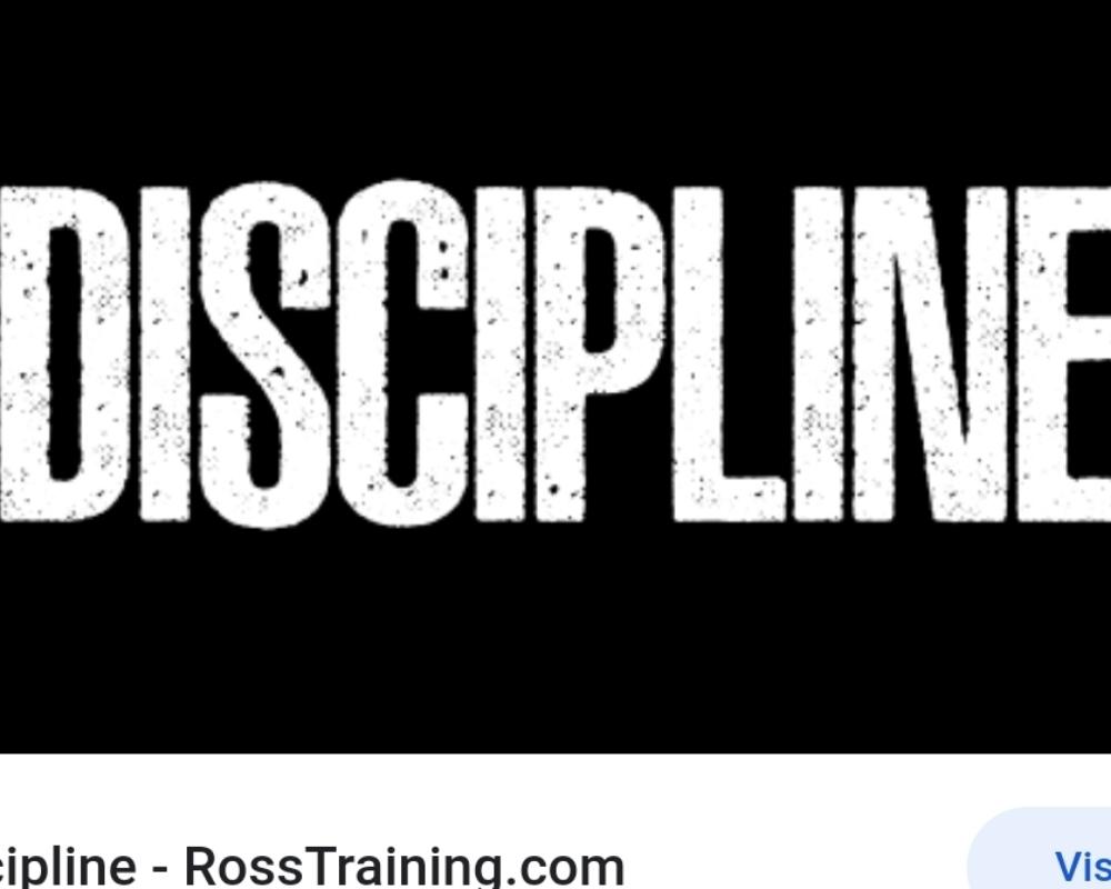 Discipline Is The Key
