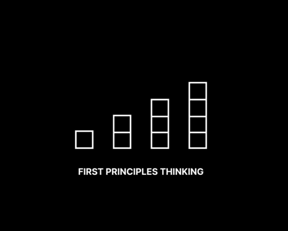 How to become a first principle thinker ?
