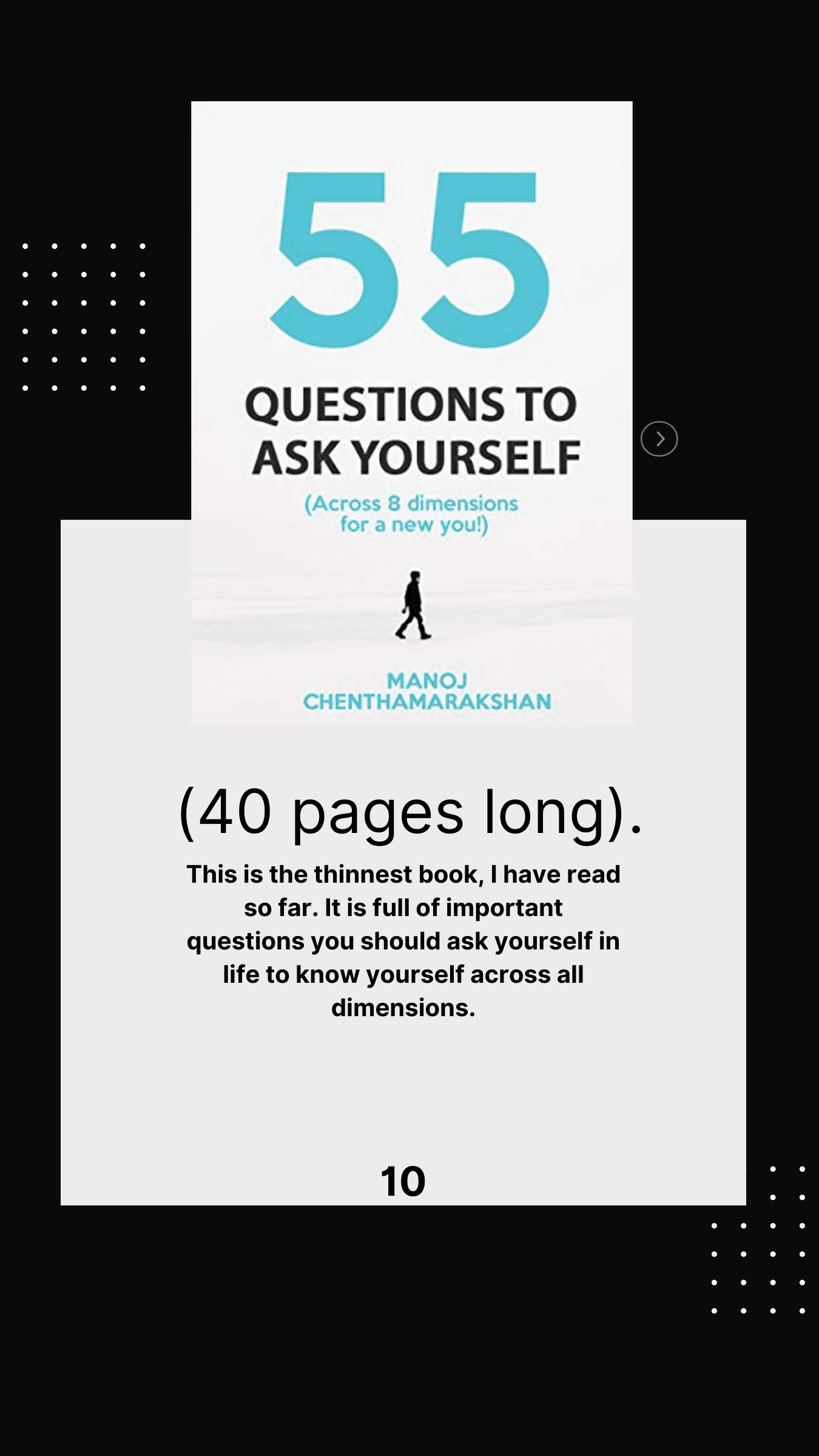 55 Questions to Ask Yourself by Manoj Chenthamarakshan