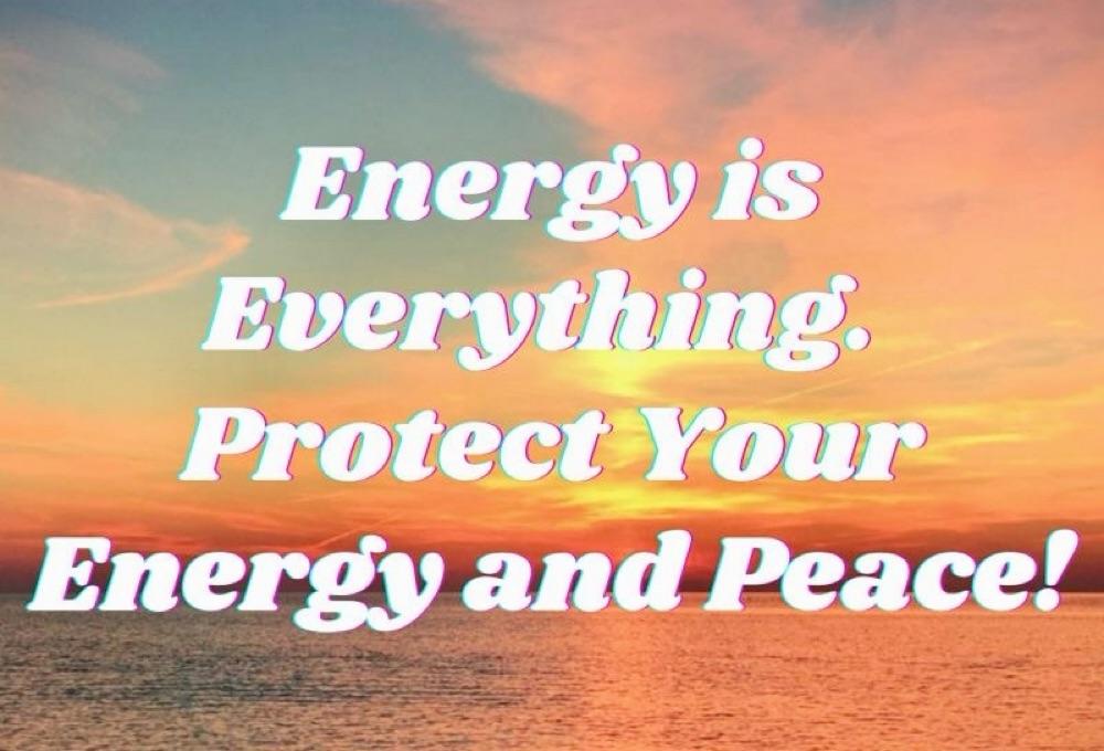 PROTECT YOUR ENERGY 1ST . FILL YOUR OWN CUP. 