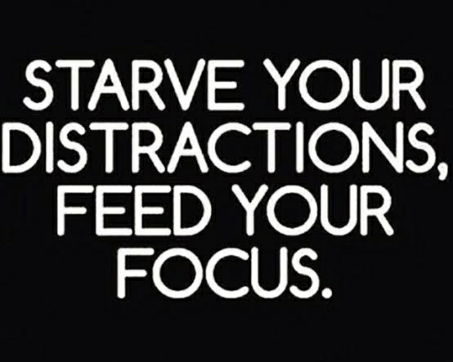 2. Cut out distractions 
