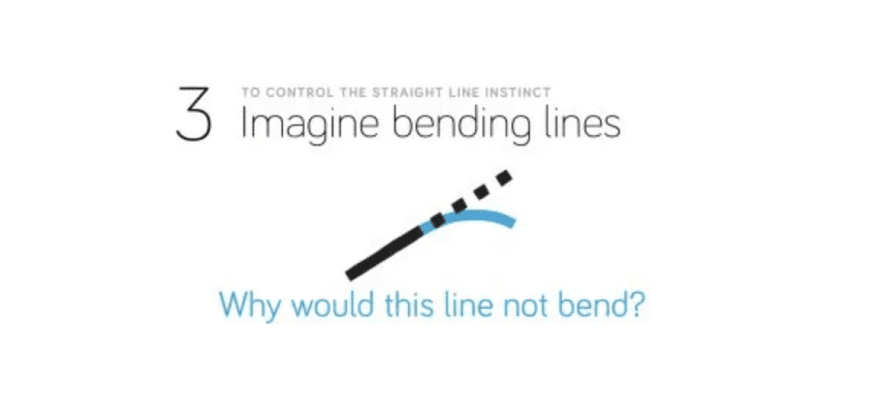 The Straight Line Instinct