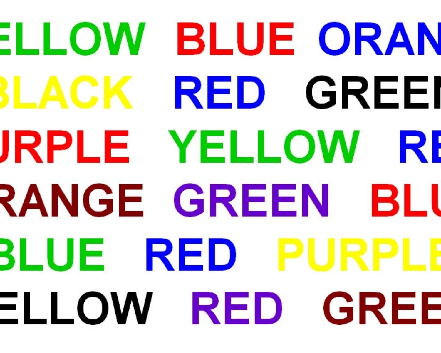 What is Stroop effect?