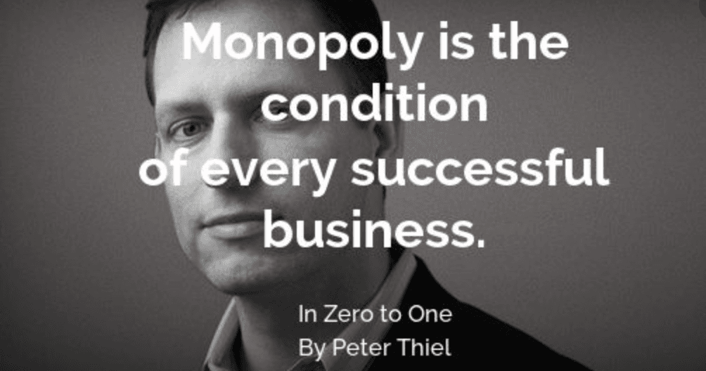 Good businesses are monopolies