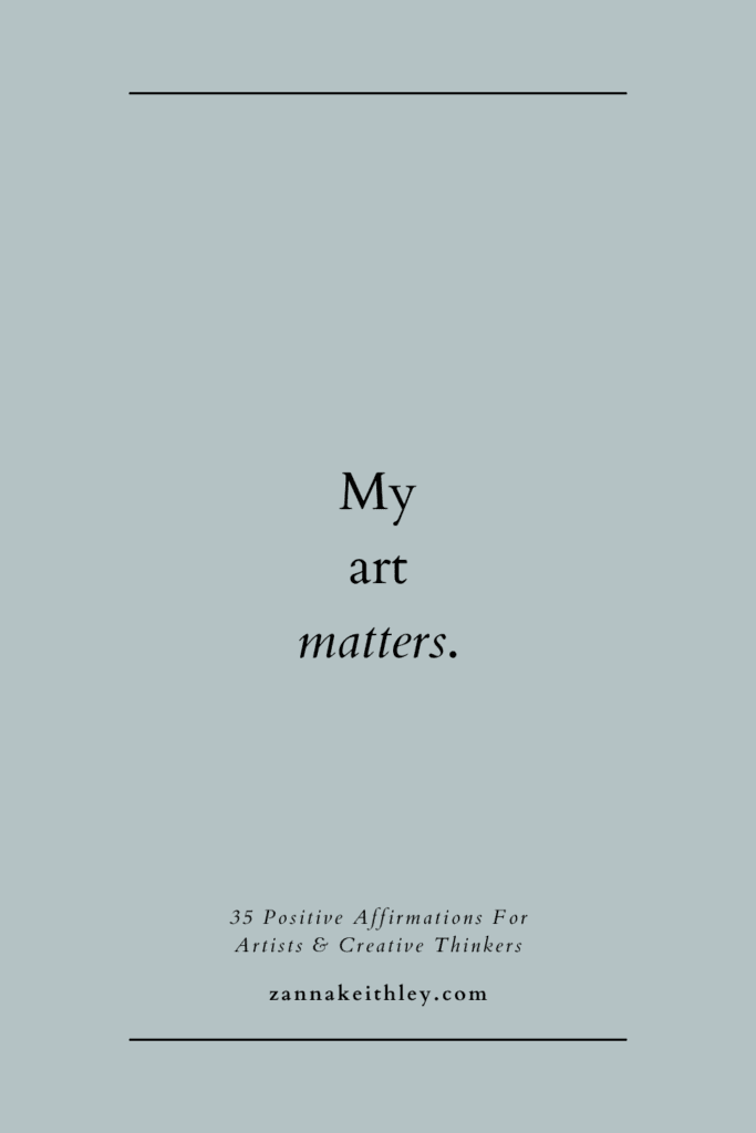 Affirmations For Artists