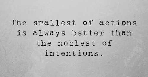 Intentions vs Actions