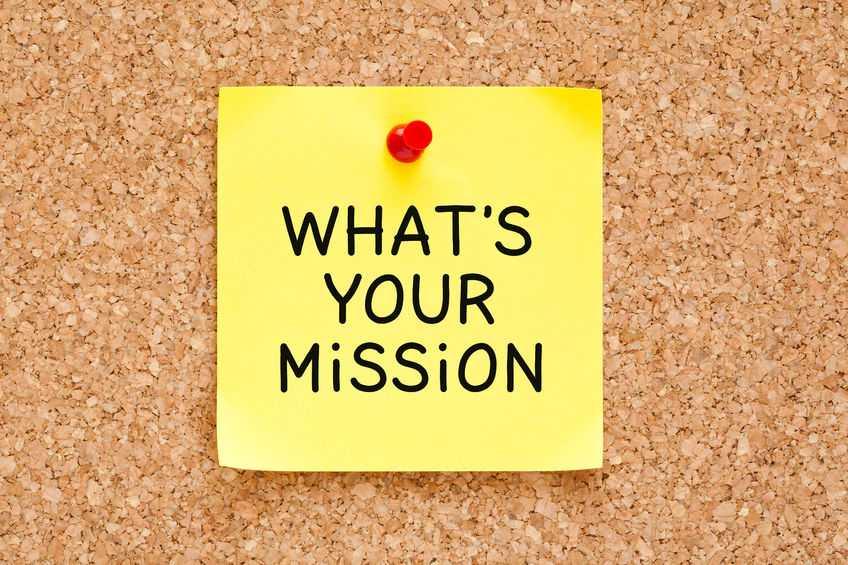 Identifying our purpose provides us with a mission