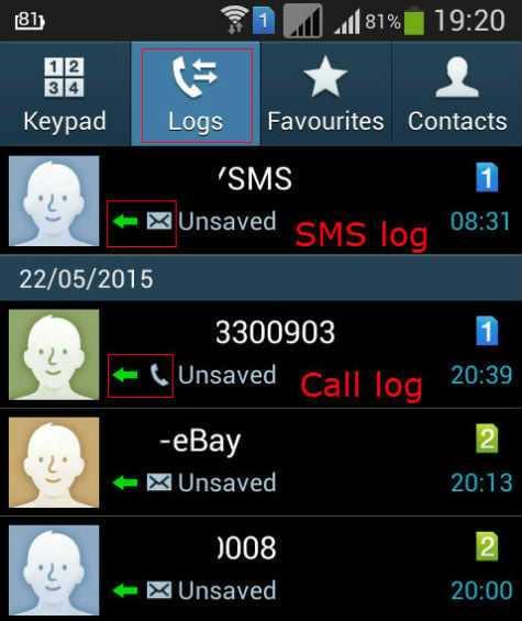 5. Unusual Entries in Call Logs & SMS: