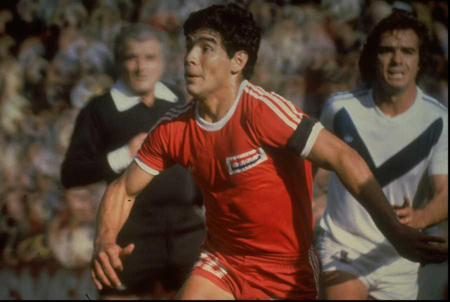<p>Diego Maradona, playing for...